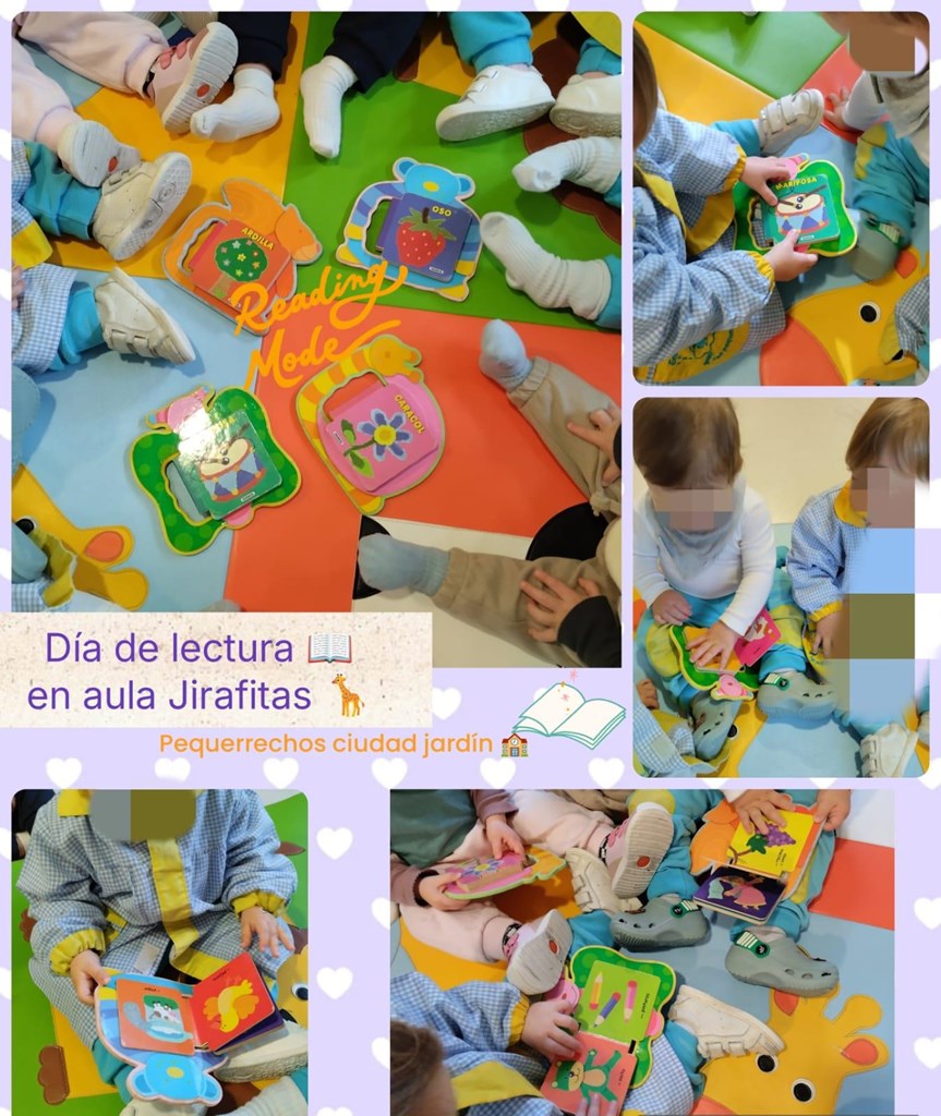 DÍA DE LECTURA EN EL AULA DE JIRAFITAS