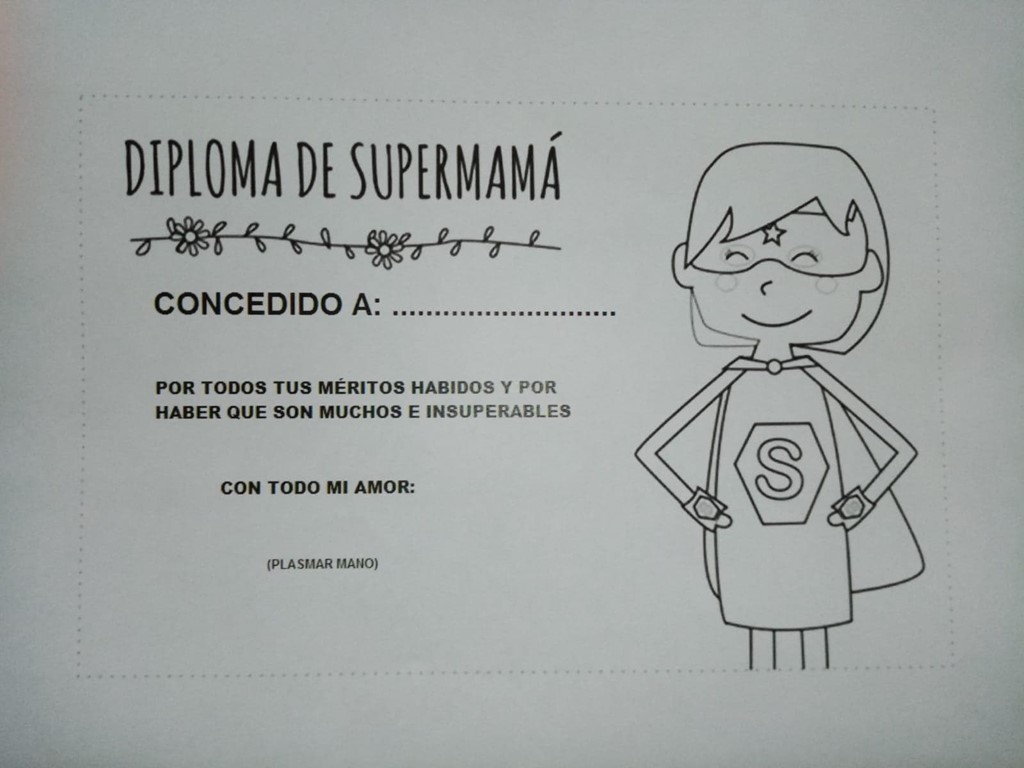 DIPLOMA A SUPERMAMÁ