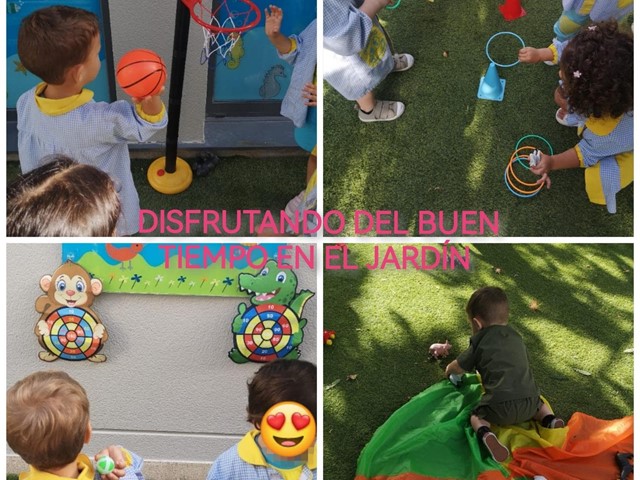DISFRUTANDO DEL BUEN TIEMPO Y DEL JARDIN