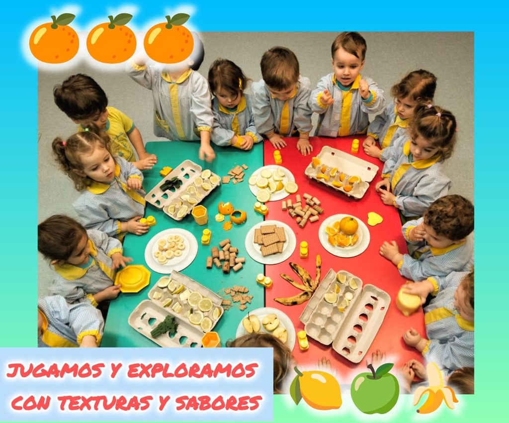 JUGAMOS Y EXPLORAMOS LAS TEXTURAS Y SABORES