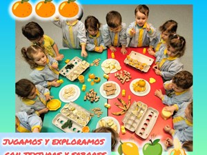 JUGAMOS Y EXPLORAMOS LAS TEXTURAS Y SABORES