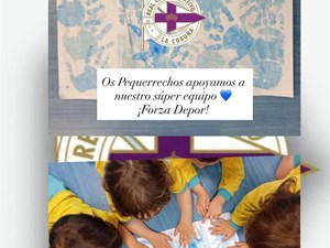 Os Pequerrechos apoya al Dépor rumbo al ascenso