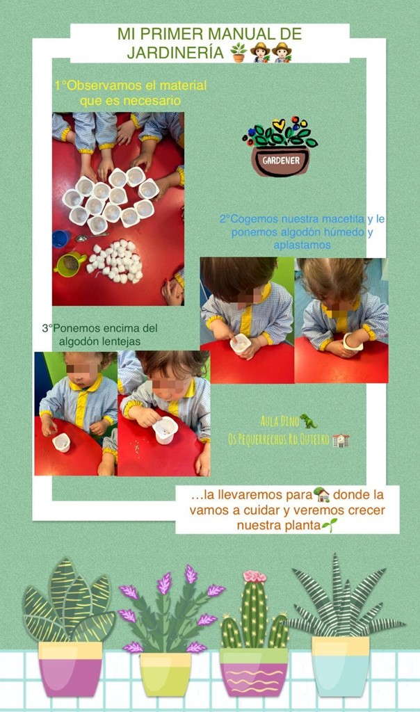 ¡Pequeños jardineros en acción!