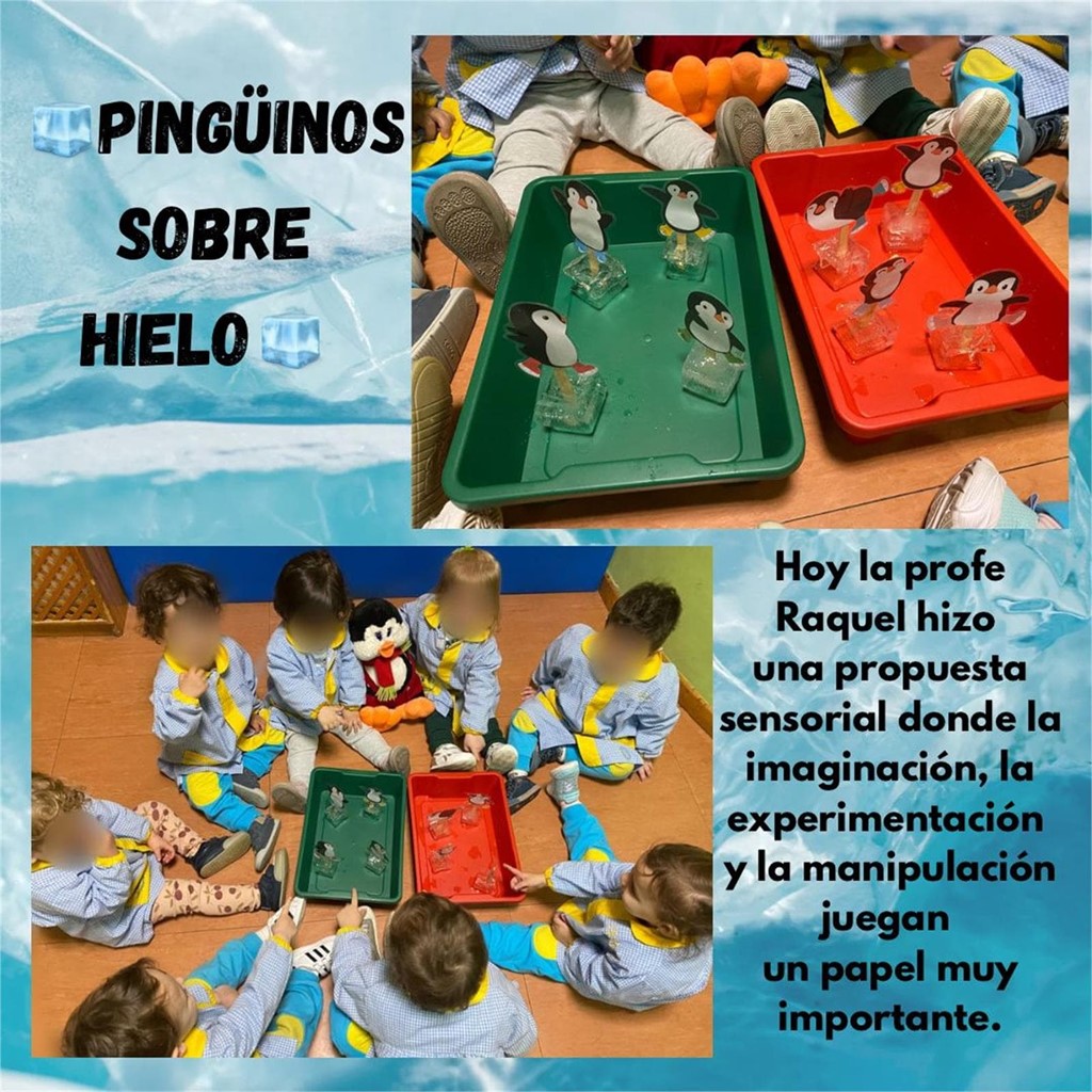 PINGÜINOS SOBRE HIELO