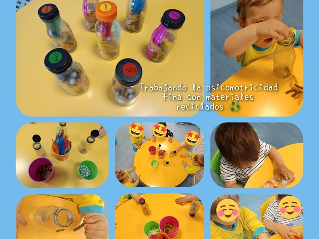 PSICOMOTRICIDAD FINA Y MATERIALES RECICLADOS