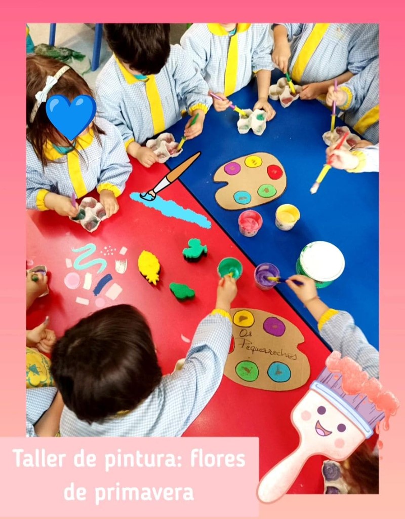 TALLER DE PINTURA- FLORES DE PRIMAVERA