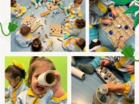 TRABAJAMOS CON MATERIALES RECICLADOS LA MOTRICIDAD FINA 