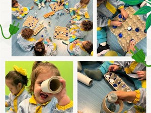 TRABAJAMOS CON MATERIALES RECICLADOS LA MOTRICIDAD FINA 